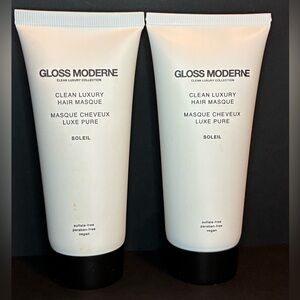 Two (2) Gloss Moderne Clean Luxury Deep Conditioning Hair Masques $110 Value NEW